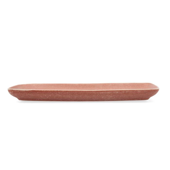 Bidasoa Bandeja Rectangular Cerámica Gio 28x14 cm Terracota (4 Unidades) Apto Microondas y Lavavajillas 1