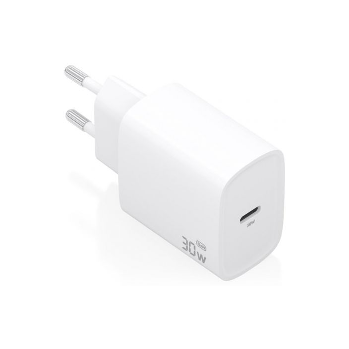 Cargador de Pared GaN Aisens A110-0950/ 1xUSB Tipo-C/ 30W/ Blanco 0 Cargador de Pared GaN Aisens A110-0950/ 1xUSB Tipo-C/ 30W/ Blanco 0
