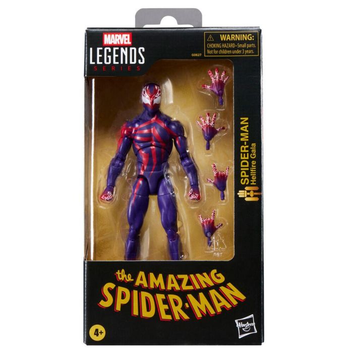 Hasbro Marvel Legends Series The Amazing Spider-Man Hellfire Gala Figura de Acción 15cm con 4 Accesorios