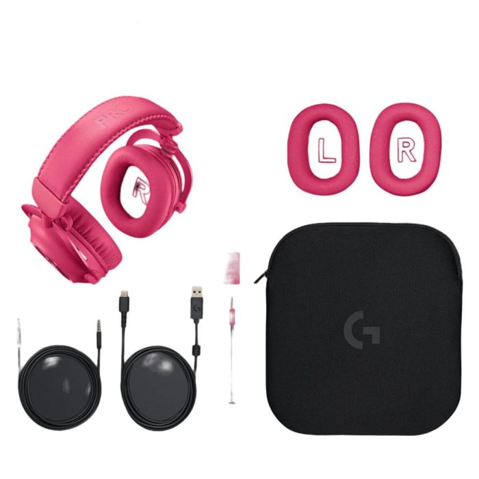 Logitech PRO X 2 Lightspeed WRLS Auriculares Inalámbricos Gaming Sonido Envolvente Rosa