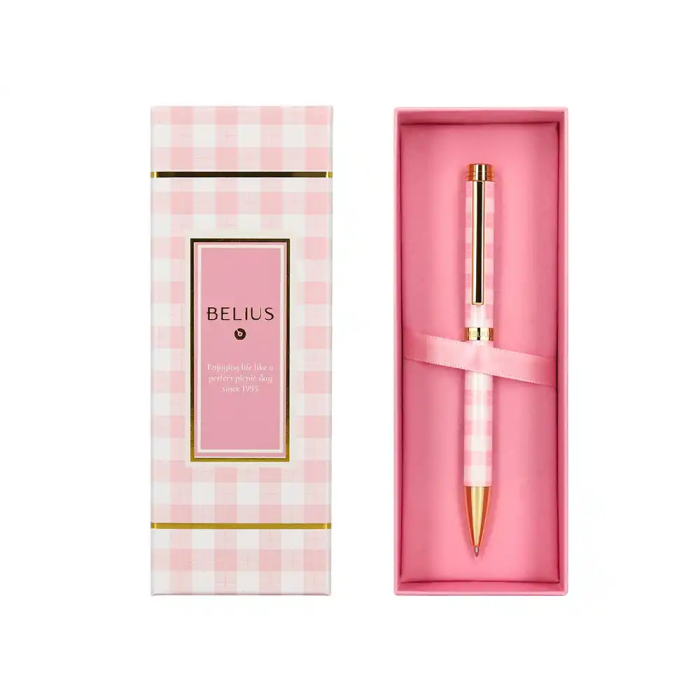 Belius Picnic Bolígrafo Rosa Dorado Tinta Azul Caja de Diseño 5