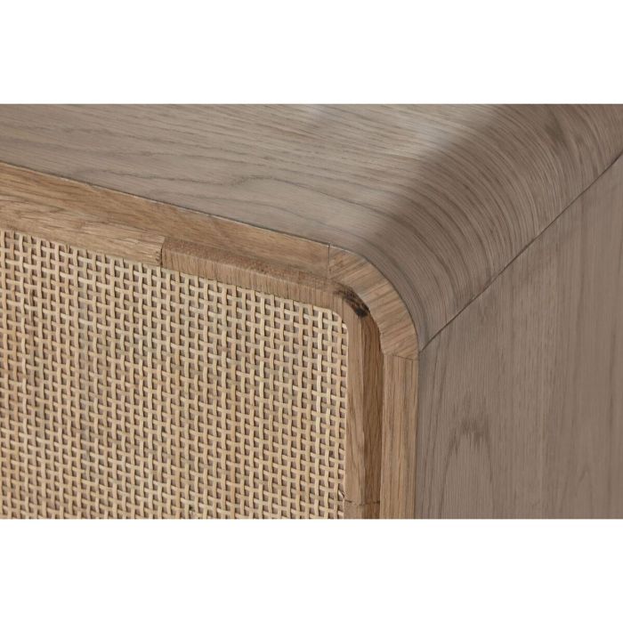 Mueble de TV Home ESPRIT Natural Ratán Roble 157 x 40 x 46 cm 6