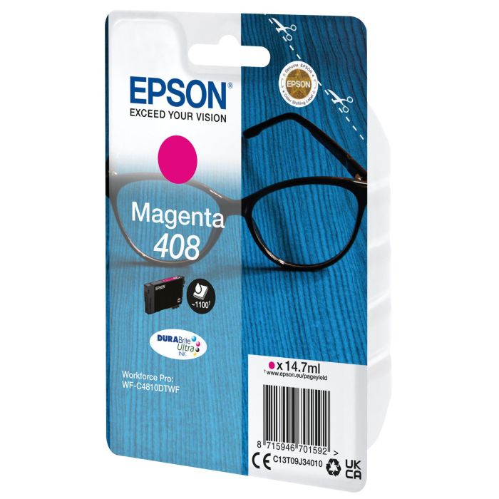 Epson Tinta Magenta Wf-C4810Dtwf - Nº 408 1 Epson Tinta Magenta Wf-C4810Dtwf - Nº 408 1