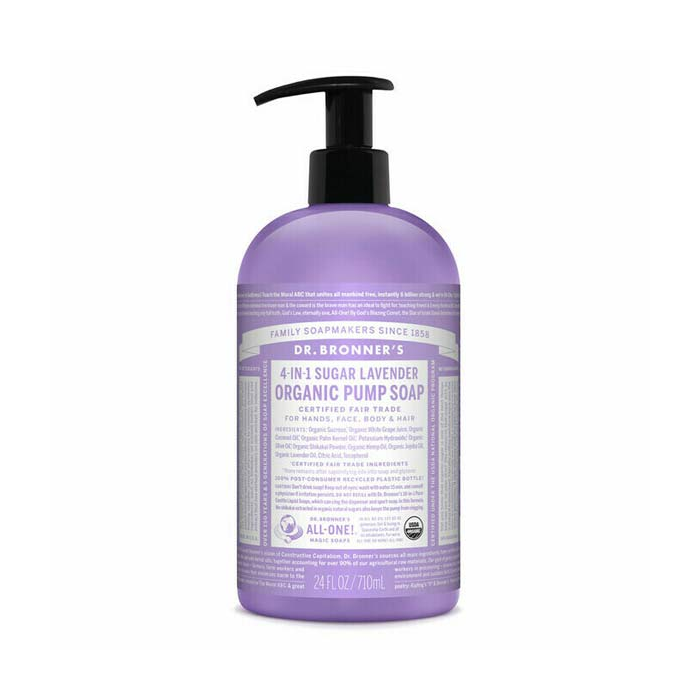 Dr. Bronner's Jabón de Azúcar Lavanda 710 mL