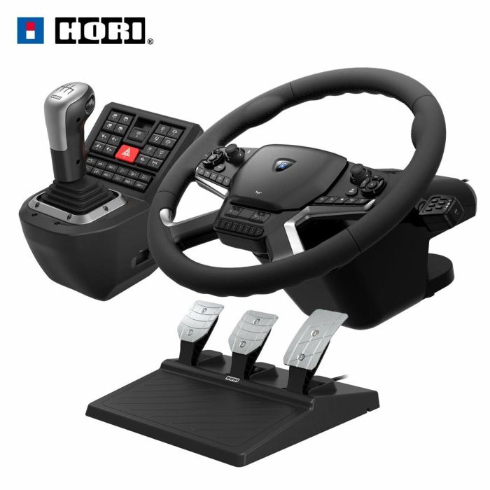 Hori Volante con caja de cambios y pedales HOR1727999673801 para PC, incluye Truck Simulator 2 y American Truck Simulator 11