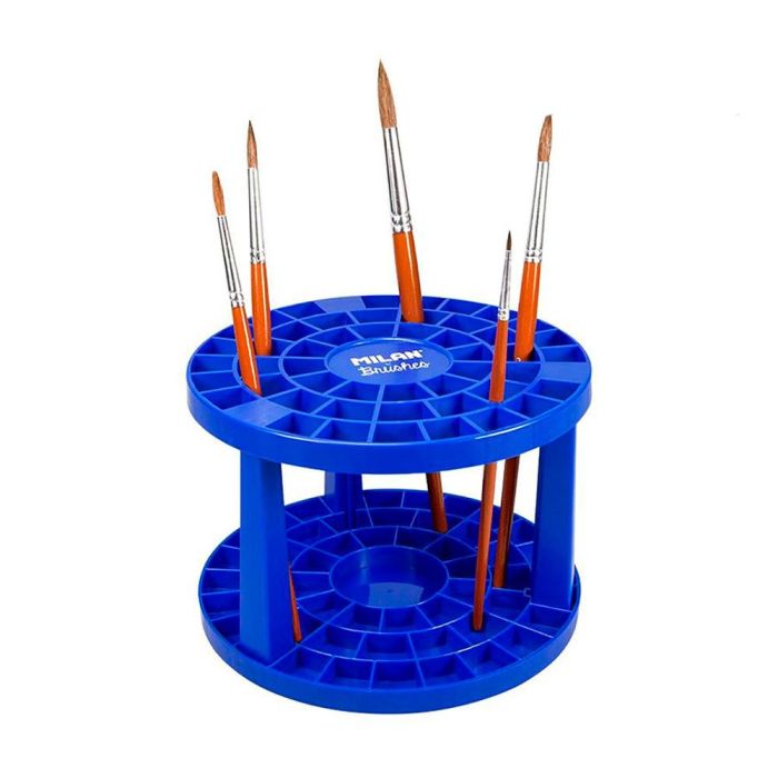 Soporte para pinceles con 49 agujeros milan Soporte para pinceles con 49 agujeros milan