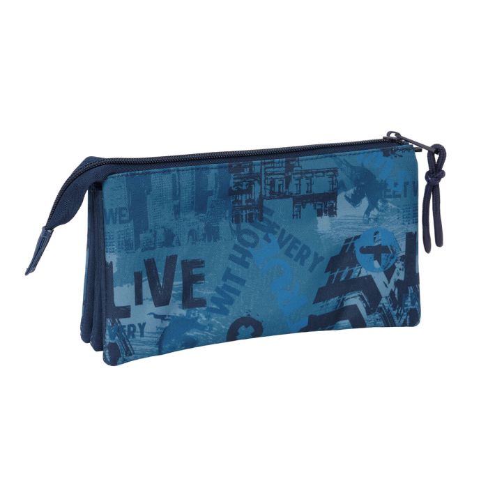 Portatodo Safta New edition Azul marino 22 x 12 x 3 cm 1 Portatodo Safta New edition Azul marino 22 x 12 x 3 cm 1