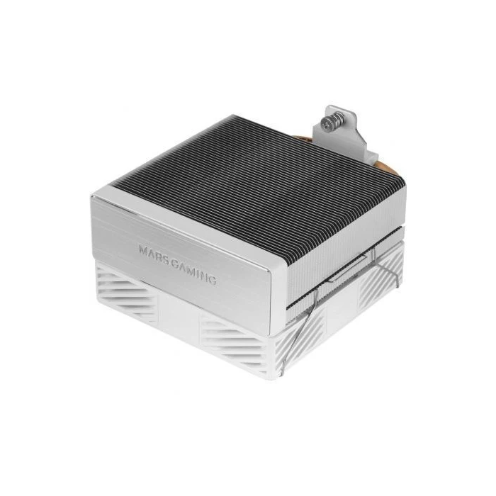 Mars Gaming MCPU-X4W Disipador CPU, Refrigeración por Aire, 230W TDP, 4 Heatpipes Cobre, Ventilador 120mm PWM Silencioso, Blanco, Compatible con Intel LGA1700/1200 y AMD AM5/AM4