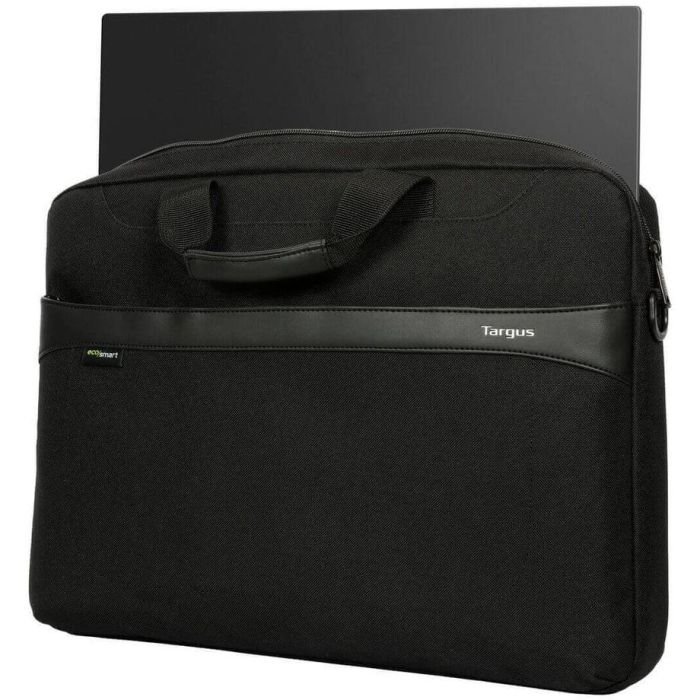 Targus GeoLite Funda Slip Case para Portátil 14" Negro, Resistente al Agua, Asa, Correa Hombro, Bolsillo Frontal, Reciclado 4