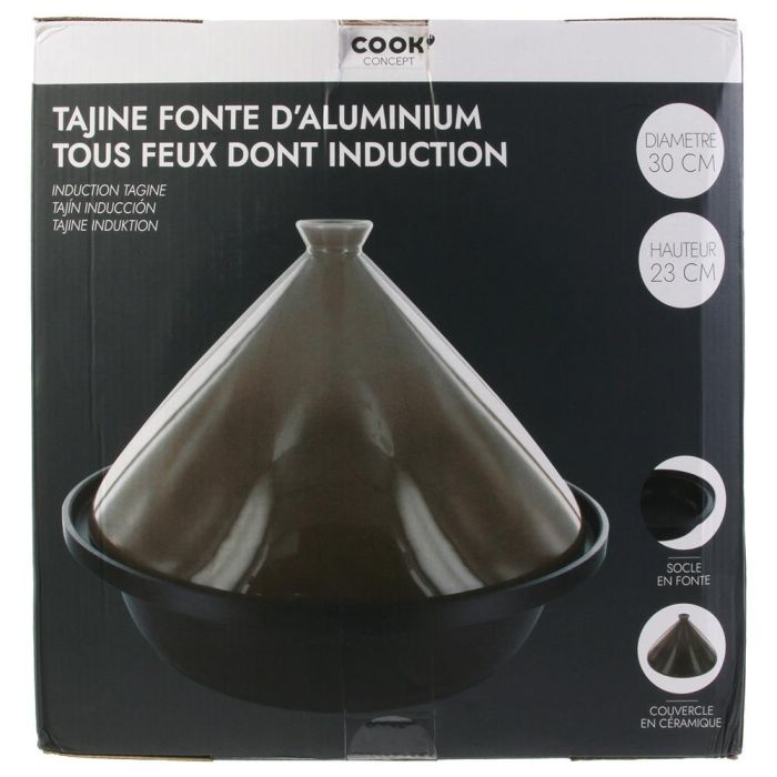 Cook Concept Mirage Rustidera de Aluminio Fundición para Inducción, Diámetro 30 cm, Altura 23 cm 1
