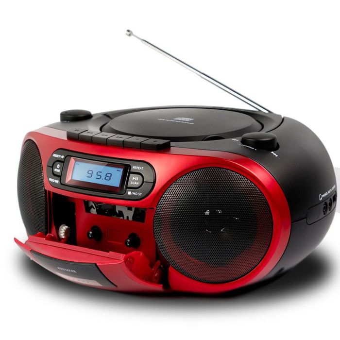 Radio Cassette Aiwa BBTC-550RD Bluetooth 14 Radio Cassette Aiwa BBTC-550RD Bluetooth 14