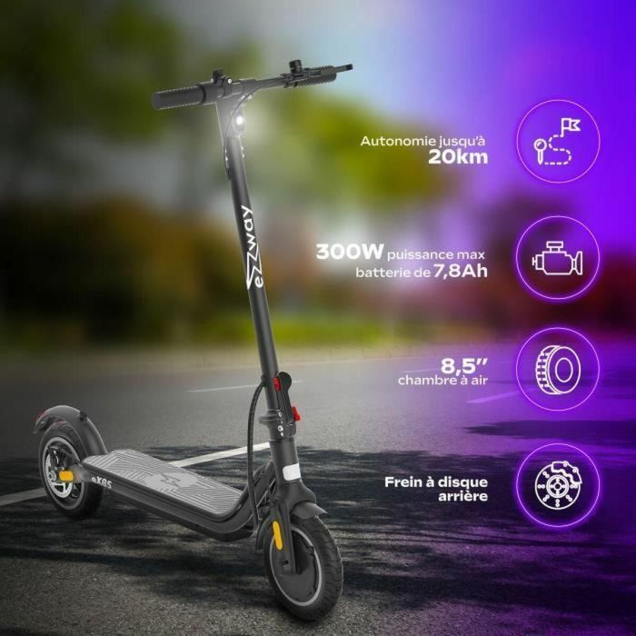 Ezway Patinete Eléctrico EX85 - 300W - Ruedas de 8.5" - Autonomía de 20 km 5 Ezway Patinete Eléctrico EX85 - 300W - Ruedas de 8.5" - Autonomía de 20 km 5