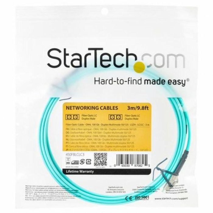 Cable de Red Rígido UTP Categoría 6 Startech 450FBLCLC3 3 m 3