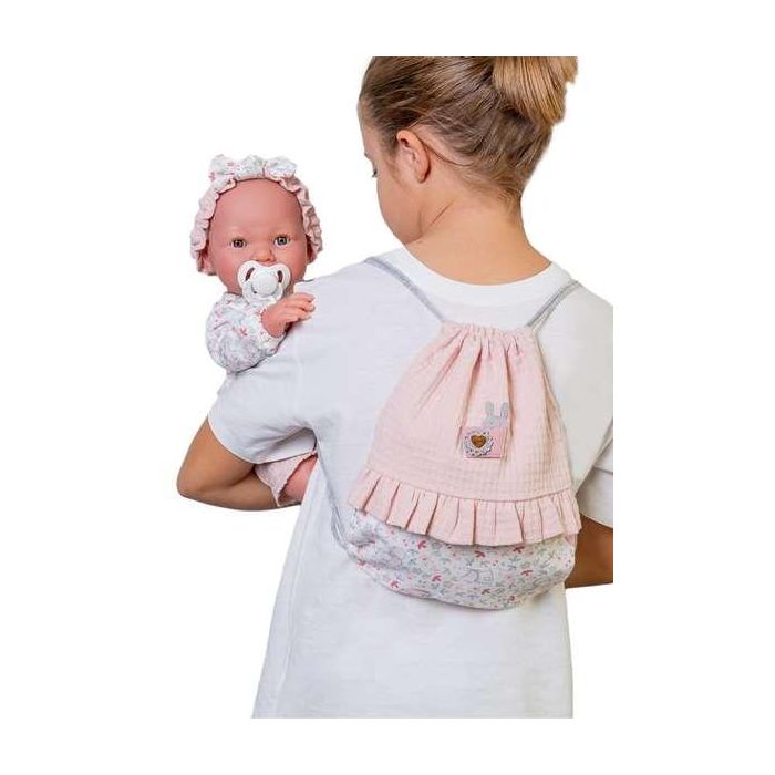 Muñeca recién nacida mia, hace pipi con mochila para ti. 42 cm. incluye mochila y biberon 5 Muñeca recién nacida mia, hace pipi con mochila para ti. 42 cm. incluye mochila y biberon 5