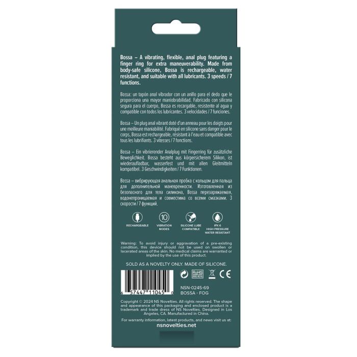 Plug Anal NS Novelties Lust-n-Dreams Blanco (8,2 cm) 2