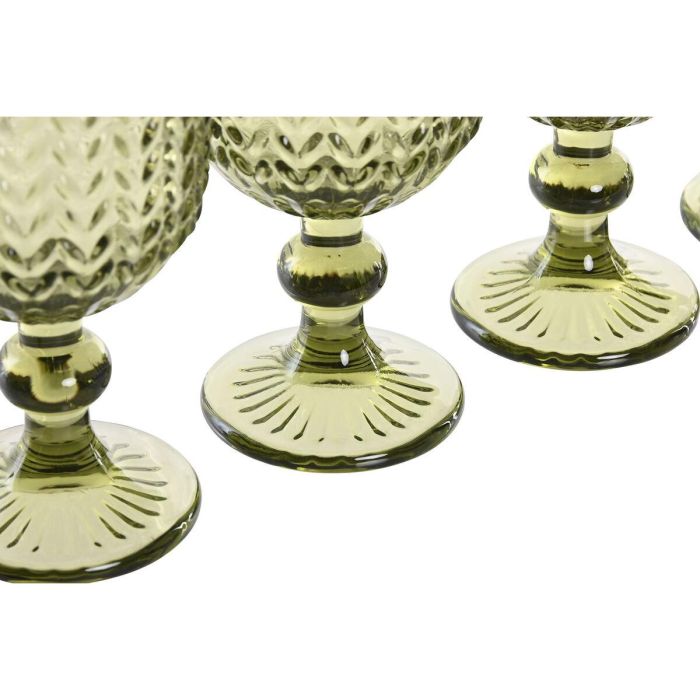 Copa Basicos DKD Home Decor Verde 8 x 14.5 x 8 cm Set de 6 4