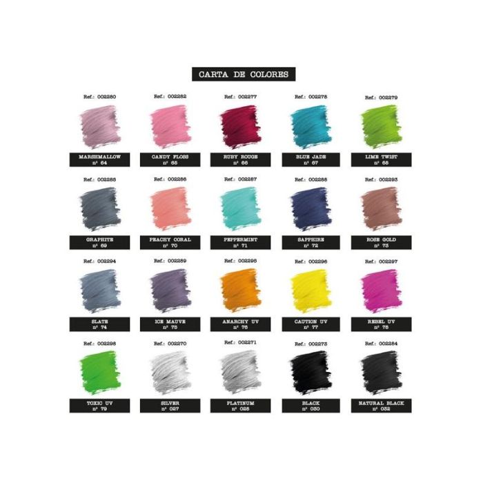 Tinte semipermanente Crazy Color - Carta de Color para un look vibrante 1 Tinte semipermanente Crazy Color - Carta de Color para un look vibrante 1