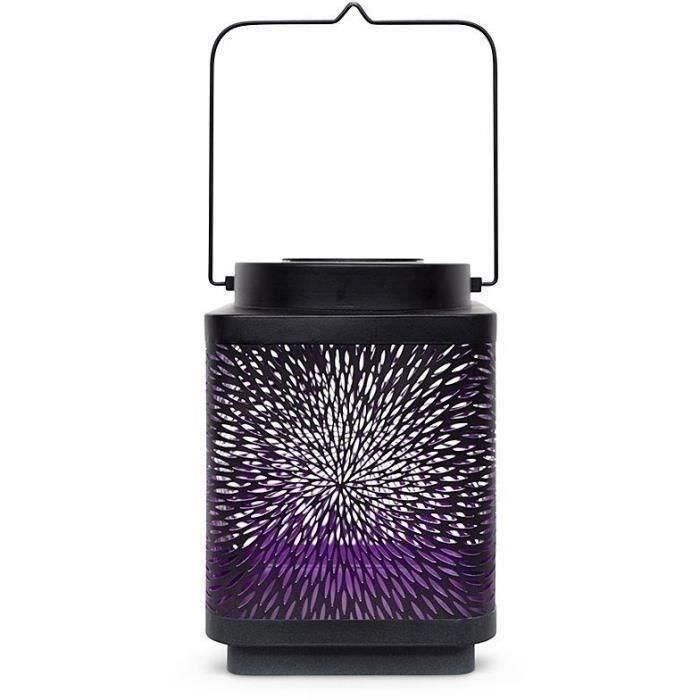 Linterna solar - GARDEN ID Attract - Morado 11 x 11 h15 cm - Autonomía de 6 a 8 horas - Móvil - Botón de encendido/apagado. 1 Linterna solar - GARDEN ID Attract - Morado 11 x 11 h15 cm - Autonomía de 6 a 8 horas - Móvil - Botón de encendido/apagado. 1