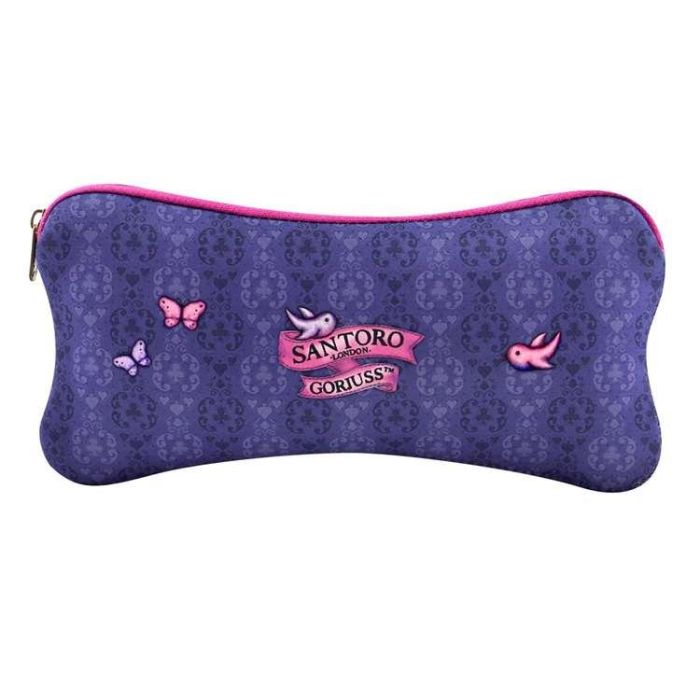 Estuche Escolar Gorjuss Cheshire cat Morado (22 x 11.3 x 1 cm) 1