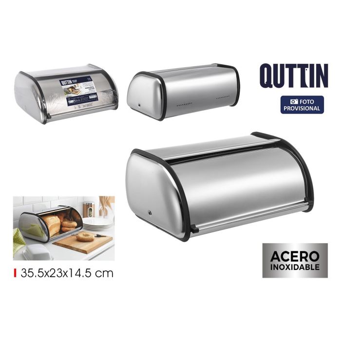 Panera Metal C/Tapa 35.5X23X14.5Cm Quttin (6 Unidades) 0 Panera Metal C/Tapa 35.5X23X14.5Cm Quttin (6 Unidades) 0