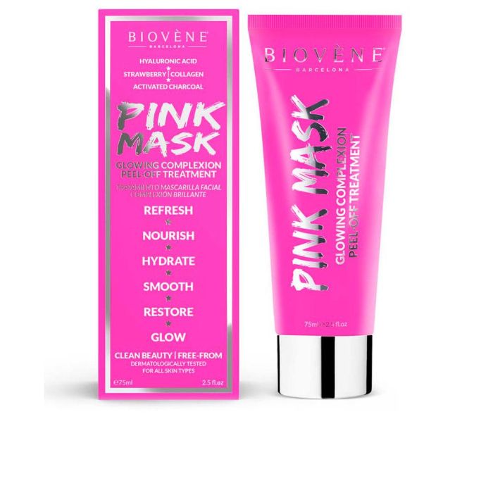 Biovene PINK MASK Glowing Complexion Peel-Off Treatment Mascarilla Facial Hidratante 75 ml 0 Biovene PINK MASK Glowing Complexion Peel-Off Treatment Mascarilla Facial Hidratante 75 ml 0