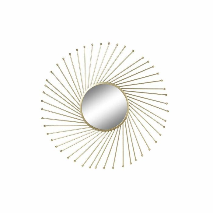 Espejo de pared DKD Home Decor Dorado 84 x 2,5 x 84 cm Espejo de pared DKD Home Decor Dorado 84 x 2,5 x 84 cm