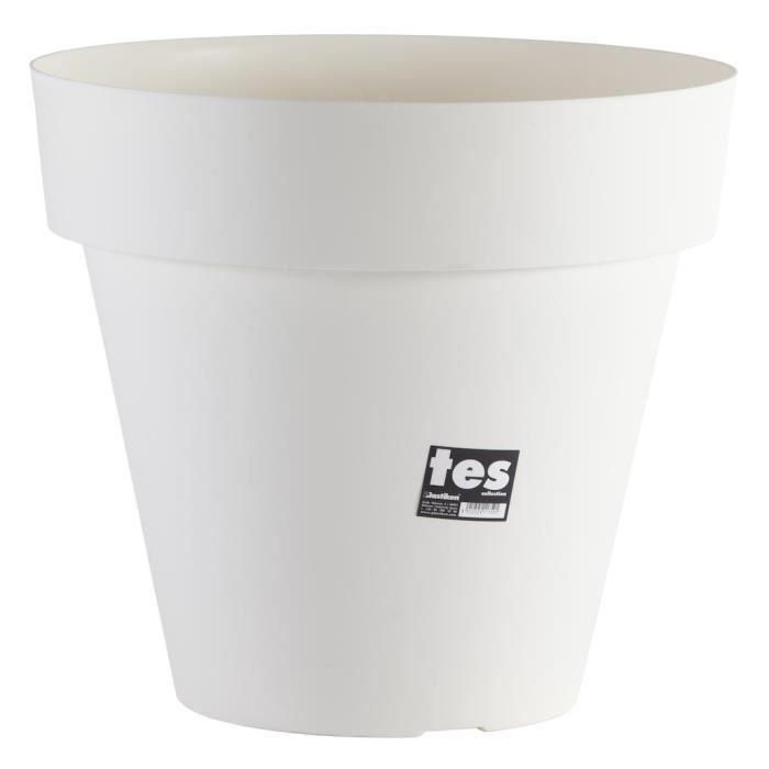 Maceta PLASTIKEN Tes - 48 cm - Blanco Maceta PLASTIKEN Tes - 48 cm - Blanco