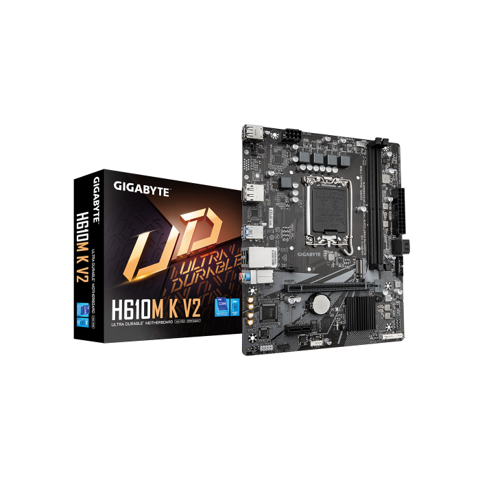 GIGABYTE H610M K V2 Placa base Intel H610 LGA 1700 Micro ATX DDR5 0 GIGABYTE H610M K V2 Placa base Intel H610 LGA 1700 Micro ATX DDR5 0