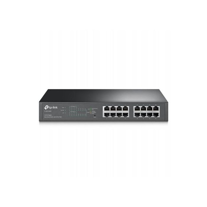 TP-LINK TL-SG1016PE Gestionado Gigabit Ethernet (10/100/1000) Energía sobre Ethernet (PoE) Negro