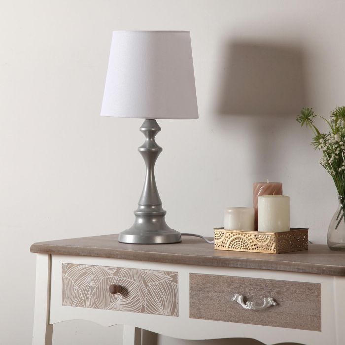 Lampara De Mesa Gene Gris Versa 23X49CM 1 Lampara De Mesa Gene Gris Versa 23X49CM 1