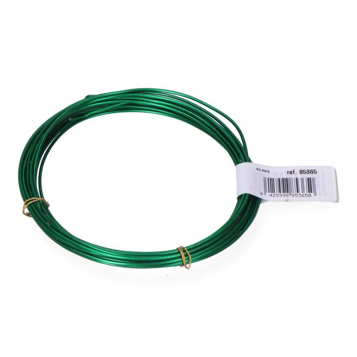 Edm Alambre de aluminio verde, calibre Ø1,5 mm x 5 m