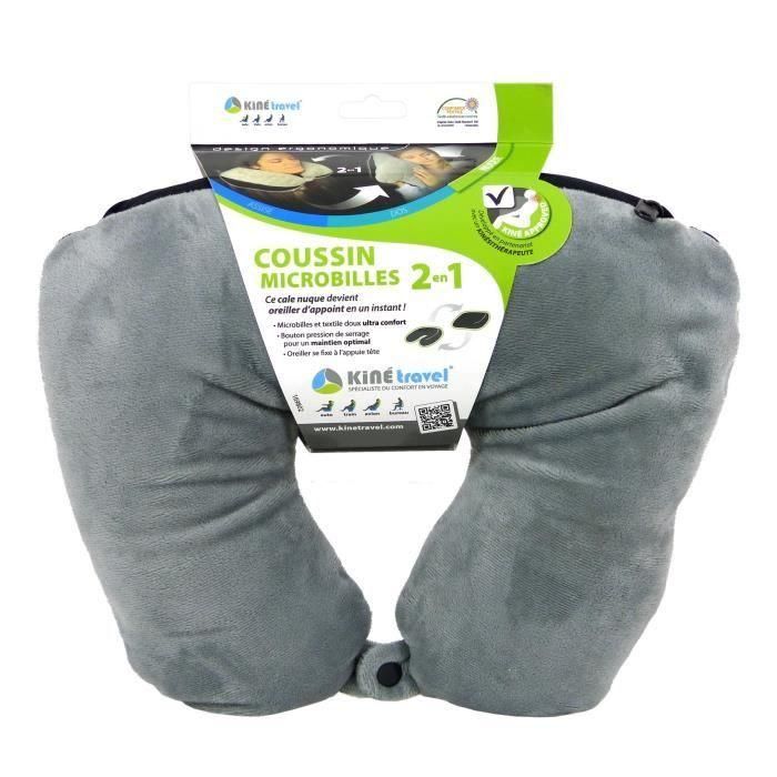 KINE TRAVEL Cojín 2 en 1 Nuca/Almohada Extra 37x29x10 cm - Aprobado Fisioterapeuta Espalda - Microperlas y Tela Cómoda 4 KINE TRAVEL Cojín 2 en 1 Nuca/Almohada Extra 37x29x10 cm - Aprobado Fisioterapeuta Espalda - Microperlas y Tela Cómoda 4