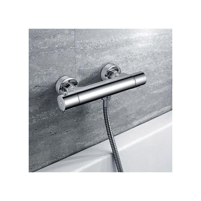 Edouard Rousseau EDR3047404056742 Mezclador Termostático de Ducha Garance 3 Cuerpo Frío Cromo 1