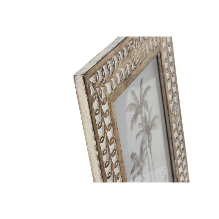 Marco Foto 20X25 Indio DKD Home Decor Blanco Natural 2 x 36.5 x 31.5 cm 2