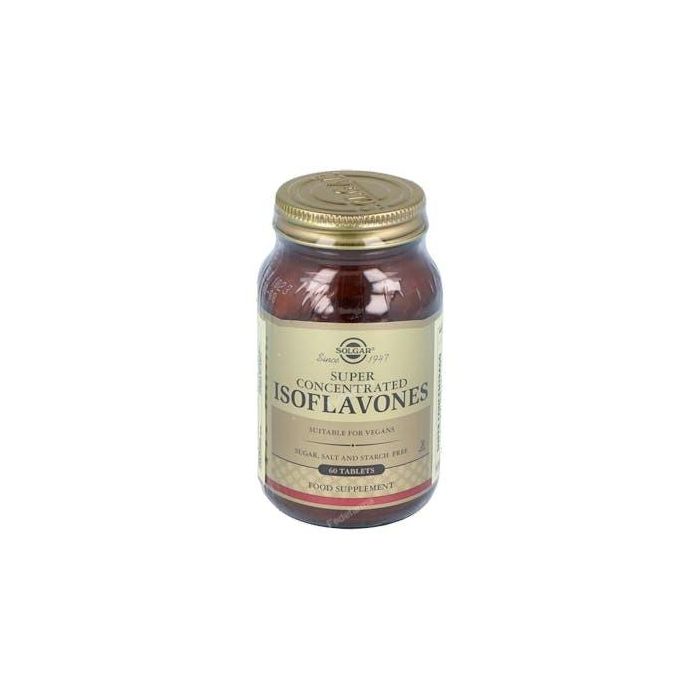 SOLGAR Isoflavonas de Soja No Transgénica 38mg, reduce síntomas menopausia, apto veganos, 60 comprimidos