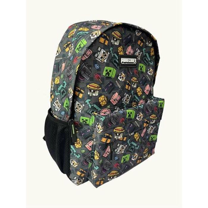 Toybags Pixel 25 Mochila Escolar Minecraft Adaptable a Carro, Espaldera Acolchada, 40x30x14 cm, Textil, para niños 7+ años 3 Toybags Pixel 25 Mochila Escolar Minecraft Adaptable a Carro, Espaldera Acolchada, 40x30x14 cm, Textil, para niños 7+ años 3