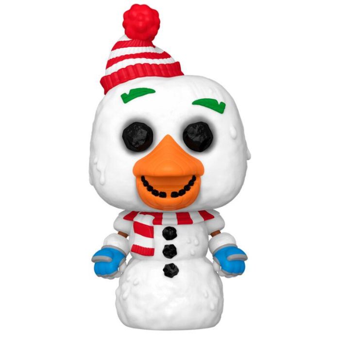 FUNKO Figura POP Five Nights at Freddy's Holiday Snow Chica, Figura de vinilo 9cm