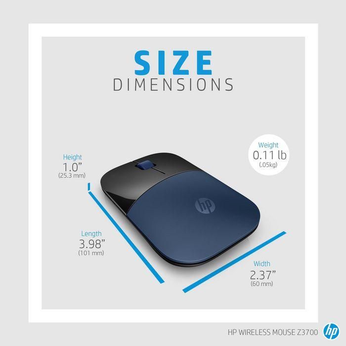 HP Z3700 Blue Wireless Mouse 7 HP Z3700 Blue Wireless Mouse 7