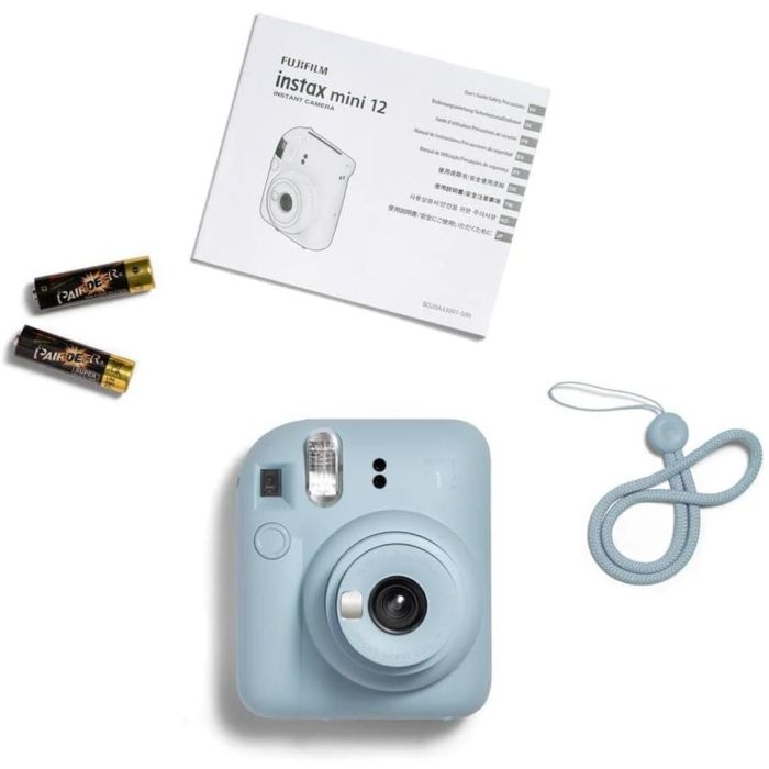 Fujifilm Cámara Instantánea Mini Instax 12 con Flash Automático y Modo Selfie - Azul Pastel 3