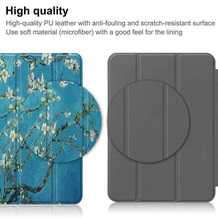 CoreParts For Apple iPad 10th Gen 10.9-inch (2022) Tri-fold Caster Hard Shell Cover with Auto Wake Function - Blossom Style 6 CoreParts For Apple iPad 10th Gen 10.9-inch (2022) Tri-fold Caster Hard Shell Cover with Auto Wake Function - Blossom Style 6