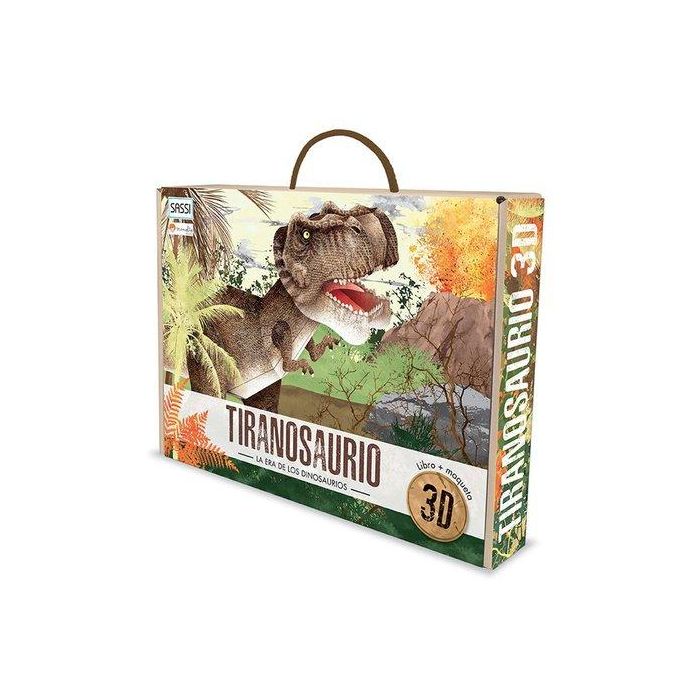 Puzle 3D Y Libro Sassi Manolito Books Tiranosaurio 3D 53 Piezas (+6 Años)