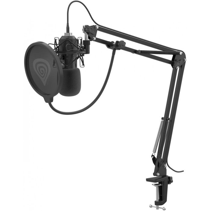 GENESIS Radium 400 G2 Micrófono de estudio USB Alámbrico Negro Cardioide con Filtro Antipop y Montura Antivibraciones