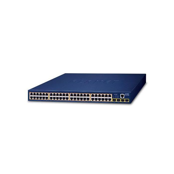 Planet GS-4210-48P4S Switch 48 Puertos PoE Gigabit 10/100/1000T 802.3at + 4 SFP 100/1000X Gestionable 0 Planet GS-4210-48P4S Switch 48 Puertos PoE Gigabit 10/100/1000T 802.3at + 4 SFP 100/1000X Gestionable 0