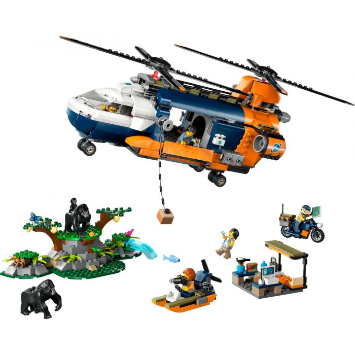 LEGO 60437 City Helicóptero del Explorador de la Selva al Campamento Base, Juguete de construcción para niños 8 Años+ 1 LEGO 60437 City Helicóptero del Explorador de la Selva al Campamento Base, Juguete de construcción para niños 8 Años+ 1
