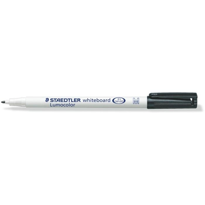 STAEDTLER Rotulador Pizarra Blanca Lumocolor 301 Negro Trazo Medio 1mm