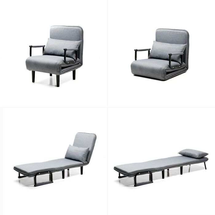 Sofá Cama Convertible Individual 4 en 1 Softfa InnovaGoods 1 Sofá Cama Convertible Individual 4 en 1 Softfa InnovaGoods 1