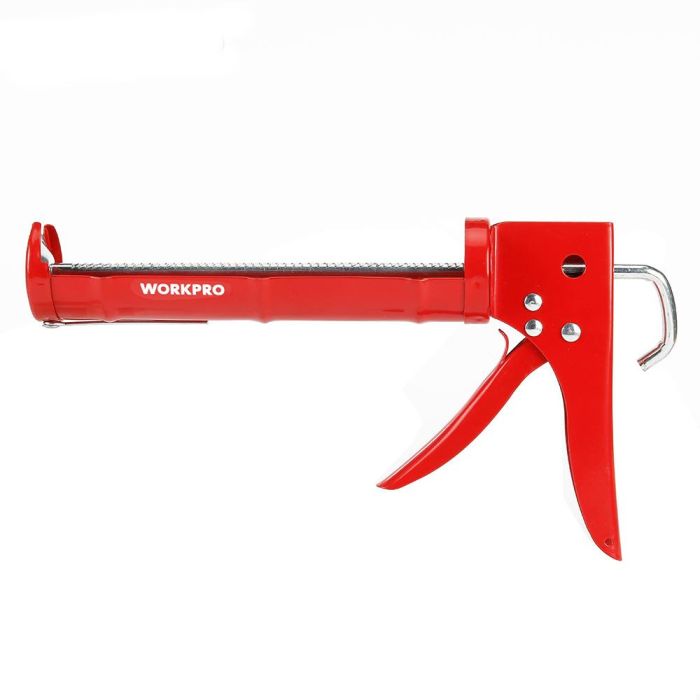 Workpro Pistola selladora 230 mm con eje rotativo, función corta punta y rompesello, roja 1 Workpro Pistola selladora 230 mm con eje rotativo, función corta punta y rompesello, roja 1