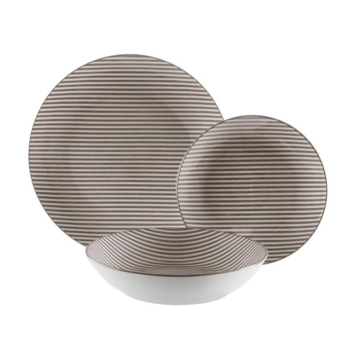 Vajilla Versa Gris Porcelana 18 Piezas 0 Vajilla Versa Gris Porcelana 18 Piezas 0