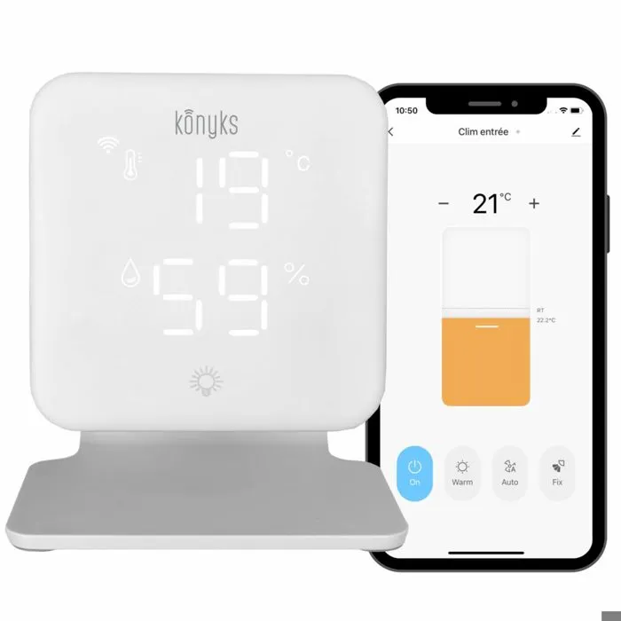 Konyks AAAEW28511 Termostato Wi-Fi para Bombas de Calor y Aires Acondicionados Konyks AAAEW28511 Termostato Wi-Fi para Bombas de Calor y Aires Acondicionados