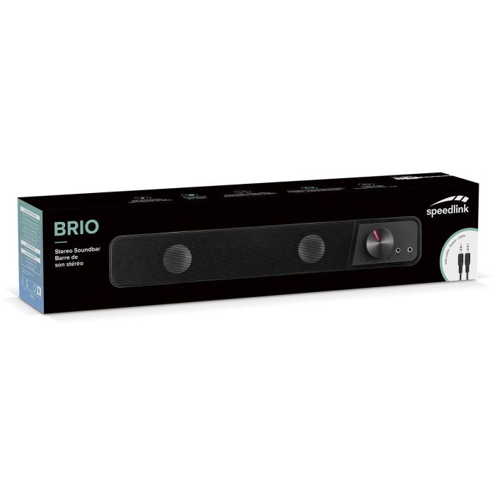 Speedlink Lautsprecher BRIO. Soundbar. Stereo. schwarz retail 2